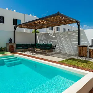 Сasa de vacaciones Alberca Privada Con Jacuzzi Caliente Residencial Vigilado 24h - 22 Playa del Carmen