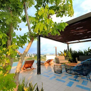 Spacious Studio, Incredible Rooftop With Sea View Playa del Carmen