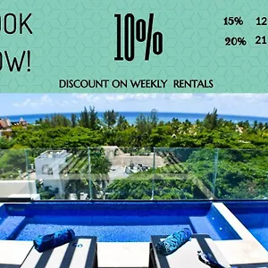 Terrazas 108 One Bedroom Half Block From The Beach Apartment